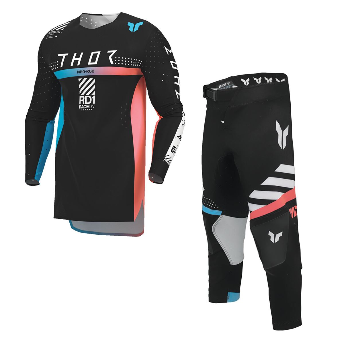 Thor 2026 Youth Sportmode Synth Black MX Combo Kit